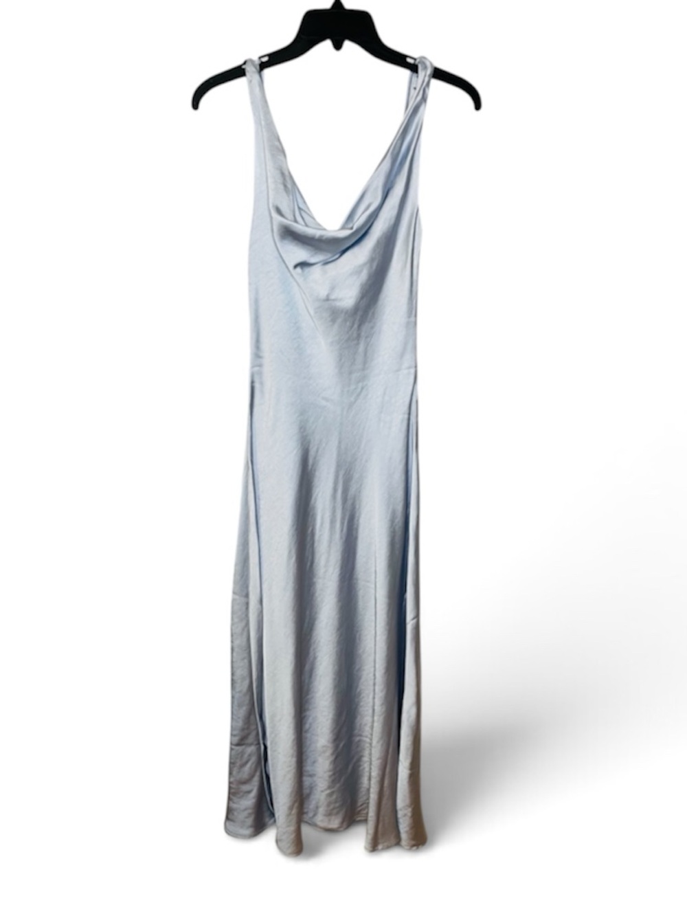 Gorgeous, Showstopper NWT Joie Silky Ice Blue / Silver Cloud Satin Slip Dress